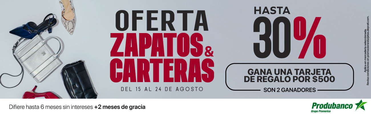 Oferta Zapatos y Cartera -  Produbanco